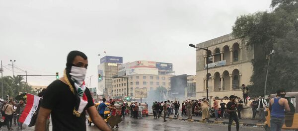 احتجاجت بغداد، أكتوبر 2019 - سبوتنيك عربي