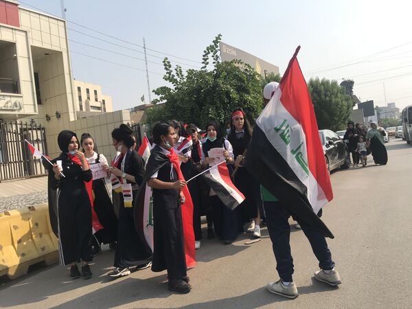 إعلان عصيان مدني في بغداد لإقالة الحكومة... صور - سبوتنيك عربي