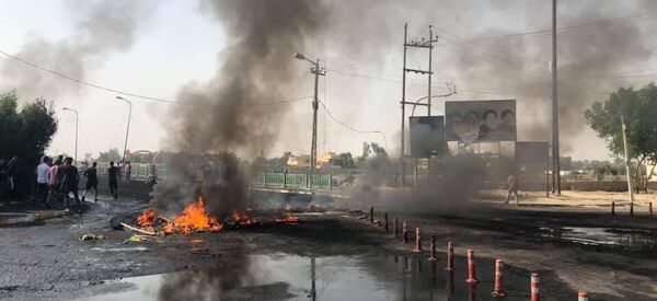 احتجاجات في ذي قار، جنوب العراق احتجاجات في ذي قار، جنوب العراق - سبوتنيك عربي