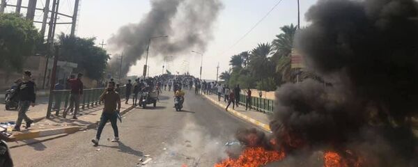 احتجاجات في ذي قار، جنوب العراق - سبوتنيك عربي