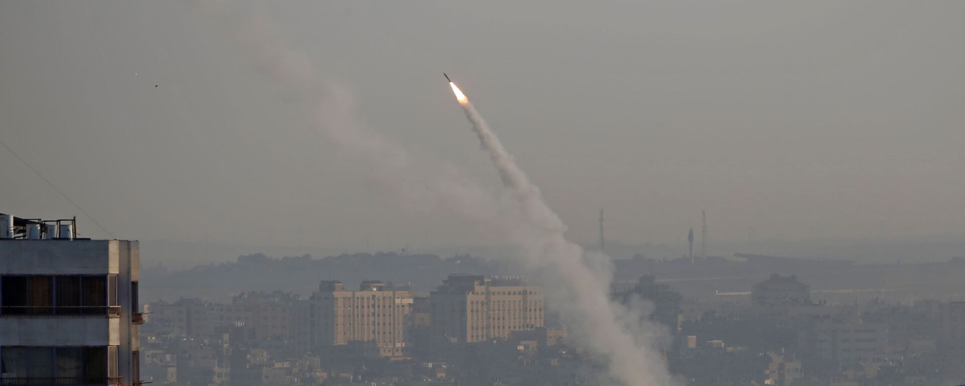 صاروخ من قطاع غزة على إسرائيل - سبوتنيك عربي, 1920, 26.04.2021