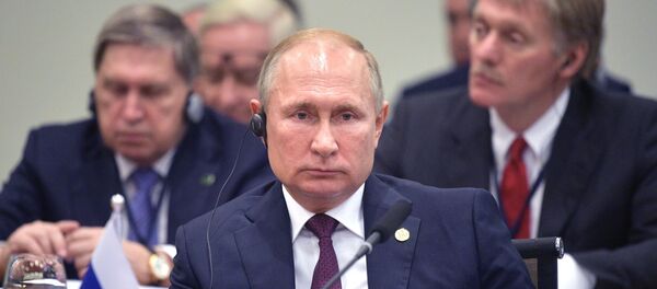 الرئيس فلاديمير بوتين في قمة بريكس في البرازيل، 14 نوفمبر 2019 - سبوتنيك عربي