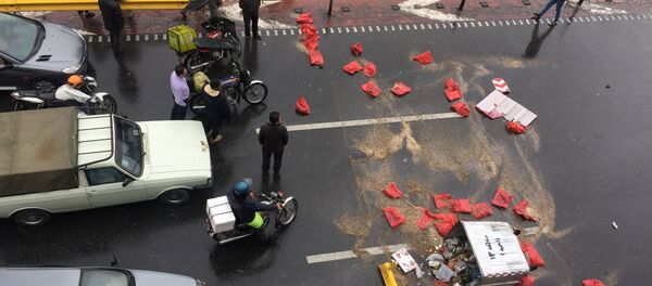 احتجاجات على رفع أسعار الوقود في  طهران، إيران 16 نوفمبر 2019 - سبوتنيك عربي