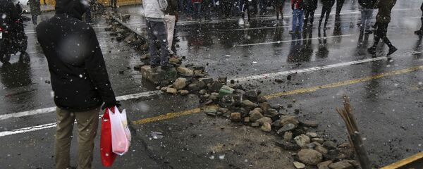 احتجاجات على رفع أسعار الوقود في طهران، إيران 16 نوفمبر 2019 احتجاجات على رفع أسعار الوقود في طهران، إيران 16 نوفمبر 2019 - سبوتنيك عربي