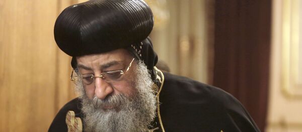 البابا تواضروس الثاني بابا الإسكندرية وبطريرك الكرازة المرقسية، 9 أبريل 2017 - سبوتنيك عربي