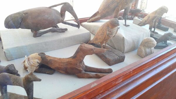 تماثيل فرعونية لحيوانات وطيور مقدسة عثر عليها في سقارة - سبوتنيك عربي