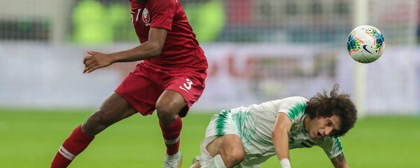 بطولة خليجي 24 - مباراة بين فريقي المنتخب العراقي والقطري في الدوحة، قطر 26 نوفمبر 2019 - سبوتنيك عربي