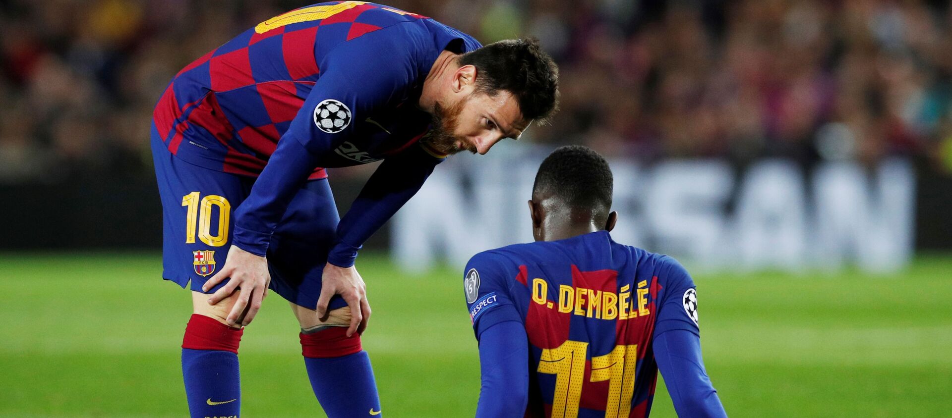 لحظة إصابة ديمبيلي - سبوتنيك عربي, 1920, 03.03.2020