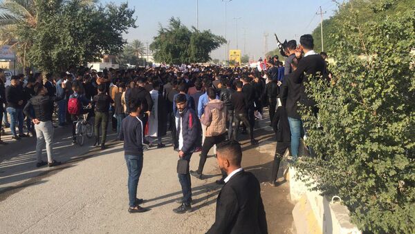مظاهرات في سامراء، العراق ديسمبر 2019 - سبوتنيك عربي