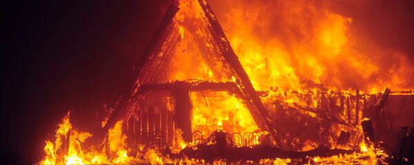 حريق منزل - سبوتنيك عربي