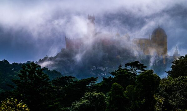 قصر بينا في مدينة سينترا، البرتغال - سبوتنيك عربي
