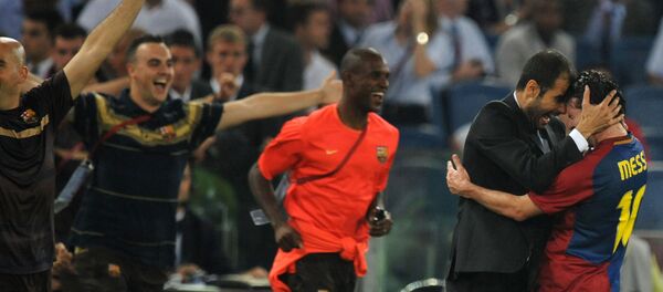 ميسي وغوارديولا - سبوتنيك عربي