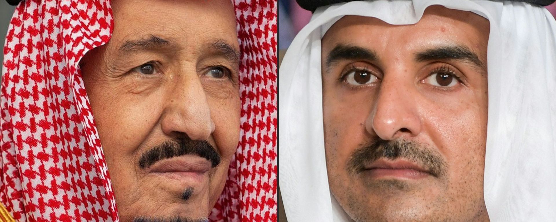 أمير قطر الشيخ تميم بن حمد آل الثاني والعاهل السعودي الملك سلمان بن عبد العزيز - سبوتنيك عربي, 1920, 10.05.2021