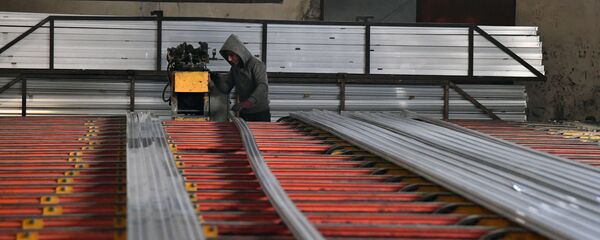 مصنع الألومنيوم في منطقة عدرا في ريف دمشق، سوريا  - سبوتنيك عربي