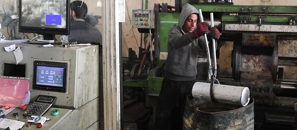 مصنع الألومنيوم في منطقة عدرا في ريف دمشق، سوريا  - سبوتنيك عربي