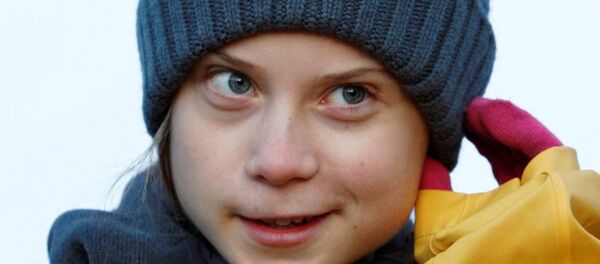 الناشطة البيئية السويدية غريتا تونبرغ في مدينة تورينو الإيطالية، 13 ديسمبر/ كانون الأول 2019 - سبوتنيك عربي