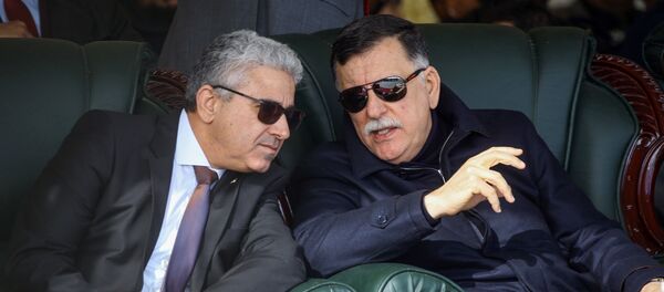 رئيس حكومة الوفاق الوطني الليبية فايز السراج ووزير الداخلية في الوفاق فتحي باشاغا - سبوتنيك عربي