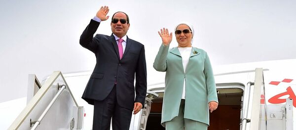 الرئيس المصري عبد الفتاح السيسي وزوجته انتصار السيسي - سبوتنيك عربي