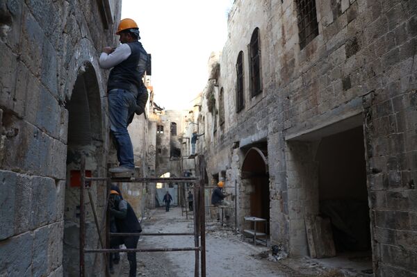 خان الحرير الحلبي الشهير يولد من جديد... فيديو وصور - سبوتنيك عربي