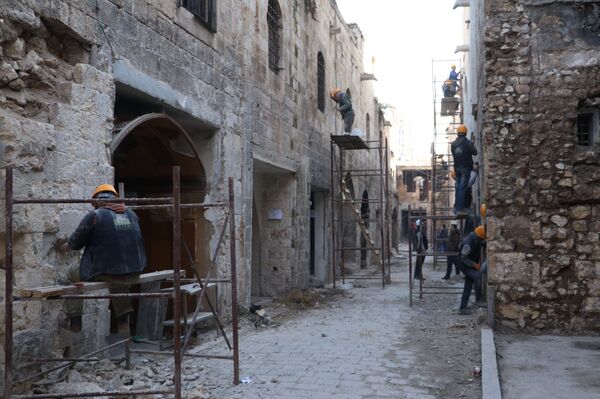 خان الحرير الحلبي الشهير يولد من جديد... فيديو وصور - سبوتنيك عربي