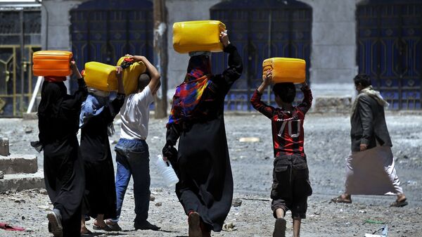 أزمة نقص المياه في اليمن  - سبوتنيك عربي