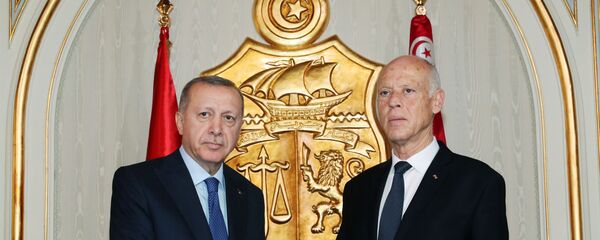 الرئيس التركي رجب طيب أردوغان والرئيس التونسي قيس سعيد - سبوتنيك عربي