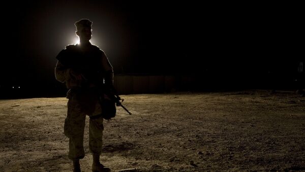عسكري أمريكي داخل قاعد عين الأسد الأمريكية في محافظة الأنبار - العراق - سبوتنيك عربي