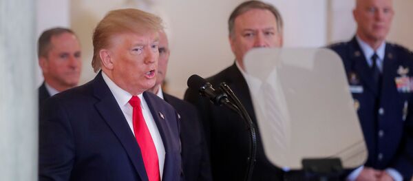 الرئيس الأمريكي ترامب يلقي بيانًا عن إيران في البيت الأبيض بواشنطن - سبوتنيك عربي