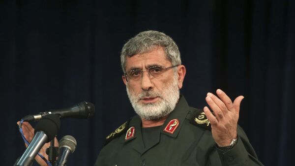 إسماعيل قاآني قائد فيلق القدس التابع للحرس الثوري الإيراني  - سبوتنيك عربي