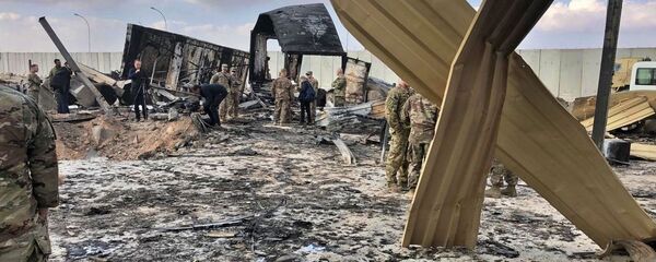 تداعيات قصف القاعدة العسكرية الأمريكية عين الأسد في العراق، 13 يناير 2019 تداعيات قصف القاعدة العسكرية الأمريكية عين الأسد في العراق، 13 يناير 2019 - سبوتنيك عربي