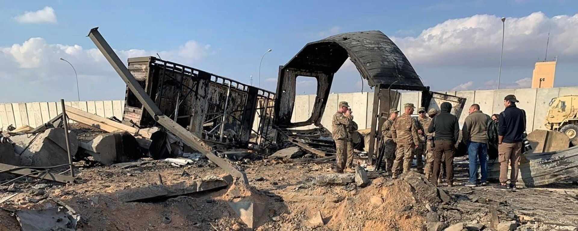 تداعيات قصف القاعدة العسكرية الأمريكية عين الأسد في العراق، 13 يناير 2019 - سبوتنيك عربي, 1920, 05.06.2021