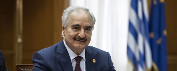 القائد العام للجيش الوطني الليبي، خليفة حفتر في أثينا، اليونان 17 يناير 2020 - سبوتنيك عربي
