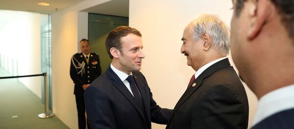 خليفة حفتر وماكرون في برلين - سبوتنيك عربي