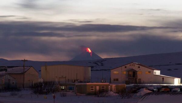 ثوران بركان شيشالدين  في ألاسكا - سبوتنيك عربي
