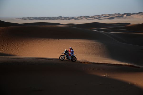 سباق رالي داكار 2020 - المتسابق البرتغالي باولو غونساليش في المرحلة السابعة عشر من السباق - سبوتنيك عربي