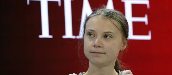 الناشطة البيئية السويدية غريتا تونبرغ في منتدى دافوس بسويسرا، 21 يناير/ كانون الثاني 2020 - سبوتنيك عربي