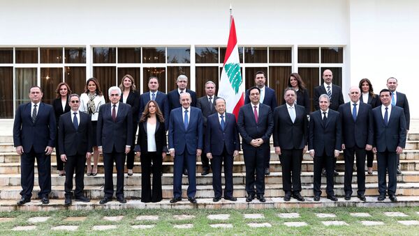 الصورة الرسمية لتشكيل الحكومة اللبنانية  - سبوتنيك عربي