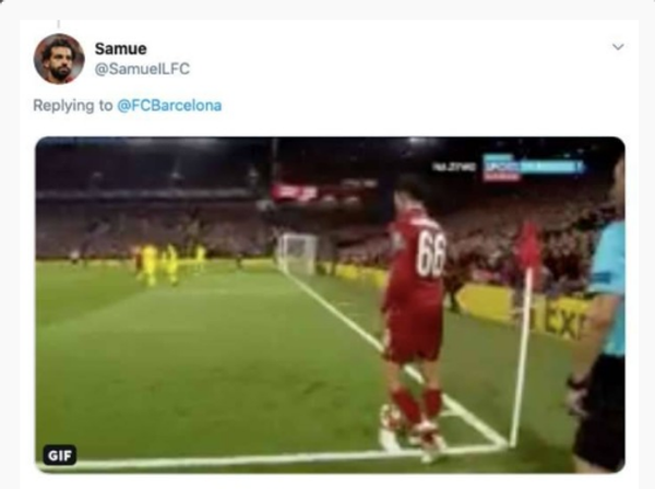 جماهير ليفربول تسخر من برشلونة جماهير ليفربول تسخر من برشلونة - سبوتنيك عربي