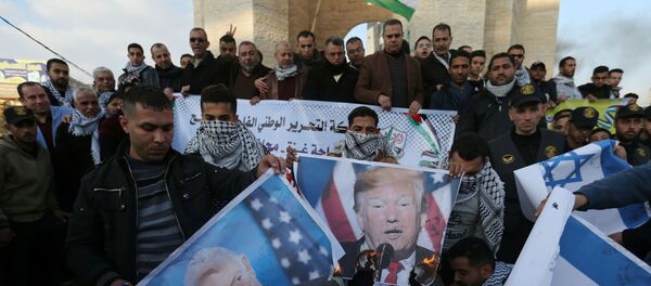 احتجاجات عقب إعلان صفقة القرن، جنوب قطاع غزة 29 يناير 2020 - سبوتنيك عربي