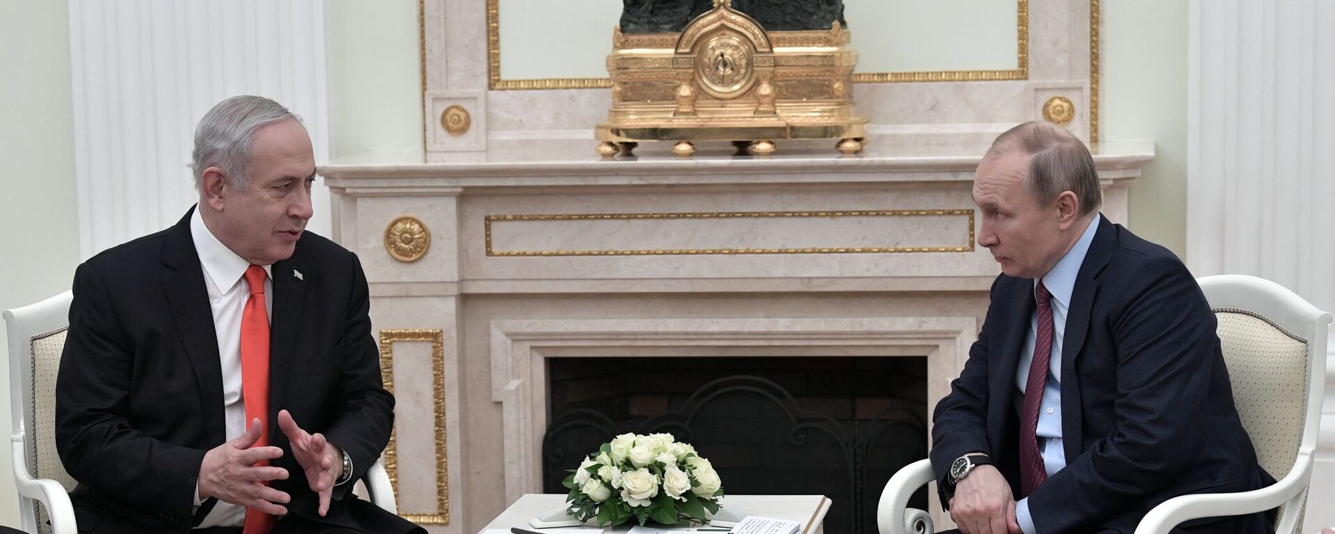 الرئيس الروسي فلاديمير بوتين يلتقي مع رئيس الوزراء الإسرائيلي بنيامين نتنياهو في الكرملين، موسكو 30 يناير 2020 - سبوتنيك عربي, 1920, 10.12.2023