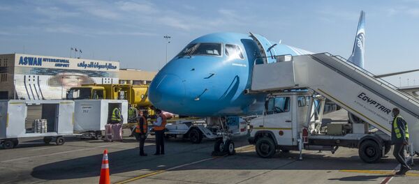 طائرة مصرية في مطار أسوان الدولي طائرة مصرية في مطار أسوان الدولي - سبوتنيك عربي