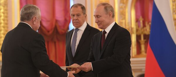 الرئيس الروسي فلاديمير بوتين في الكرملين - سبوتنيك عربي