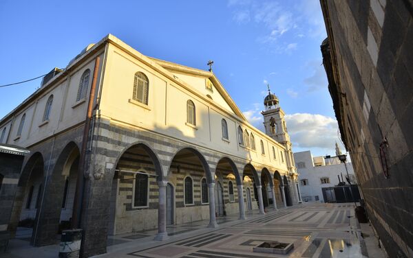 الكاتدرائية المريمية في مدينة دمشق القديمة الكاتدرائية المريمية في مدينة دمشق القديمة - سبوتنيك عربي