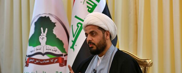 الأمين العام لحركة عصائب أهل الحق الشيخ قيس الخزعلي - سبوتنيك عربي