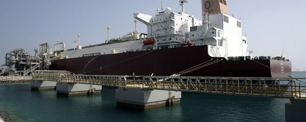 رصيف تابع لشركة قطر للغاز الطبيعي المسال  في الدوحة - سبوتنيك عربي