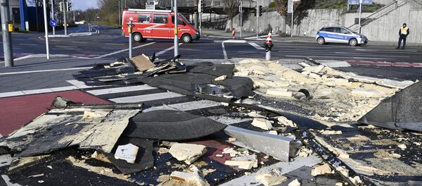 إعصار سيارا، أمطار و ثلوج، في أوروبا، ألمانيا 10 فبراير 2020 - سبوتنيك عربي