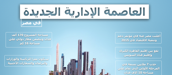 إنفوجرافيك العاصمة الإدارية الجديدة في مصر - سبوتنيك عربي