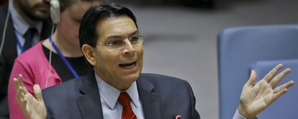 سفير إسرائيل لدى الأمم المتحدة داني دانون يخاطب مجلس الأمن الدولي خلال اجتماع بشأن الصراع الفلسطيني الإسرائيلي سفير إسرائيل لدى الأمم المتحدة داني دانون يخاطب مجلس الأمن الدولي خلال اجتماع بشأن الصراع الفلسطيني الإسرائيلي - سبوتنيك عربي