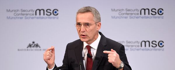 الأمين العام لحلف الناتو ينس ستولتنبرغ يتحدث في مؤتمر ميونخ للأمن السنوي في ألمانيا الأمين العام لحلف الناتو ينس ستولتنبرغ يتحدث في مؤتمر ميونخ للأمن السنوي في ألمانيا - سبوتنيك عربي