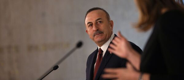 وزير الخارجية التركي مولود تشاووش أوغلو يحضر مؤتمرا صحفيا مع نظيرته البلغارية زهارييفا عقب اجتماعهما في صوفيا وزير الخارجية التركي مولود تشاووش أوغلو يحضر مؤتمرا صحفيا مع نظيرته البلغارية زهارييفا عقب اجتماعهما في صوفيا - سبوتنيك عربي